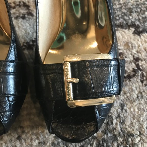 Glam Michael Kors black and gold heels - Picture 3 of 3